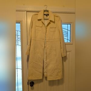 Kenneth Cole Reaction Cream Trench Coat